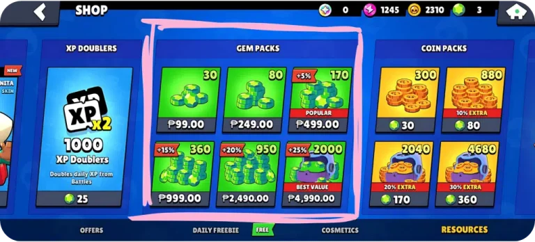 Brawl Stars Purchasing Gems 1024x464
