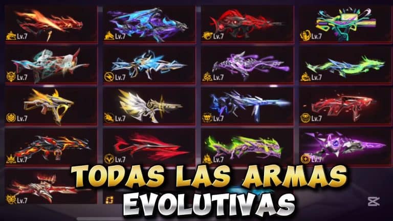 cuales son las armas evolutivas mas poderosas en free fire